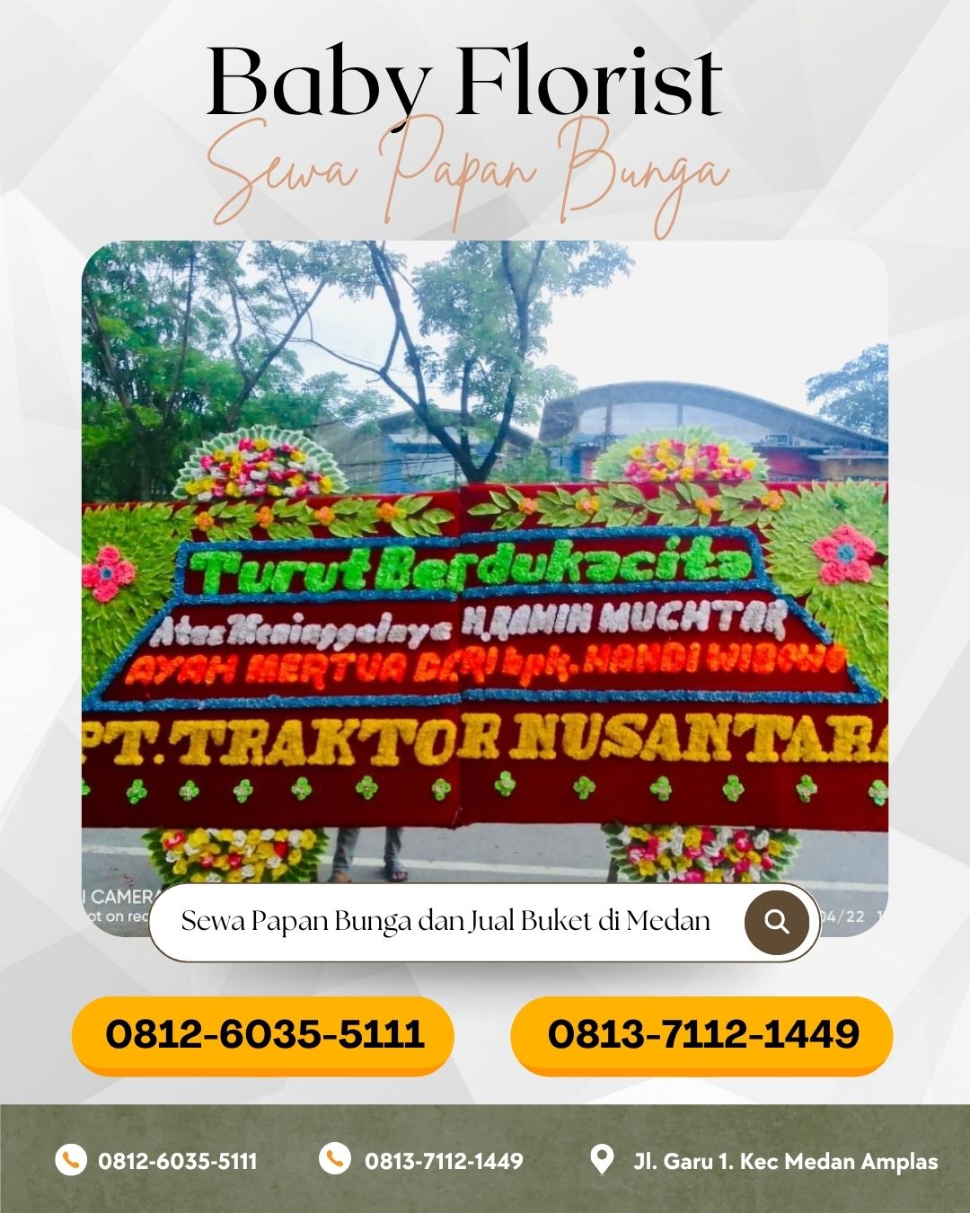 Papan Bunga Memukau di Tembung & Medan Baru